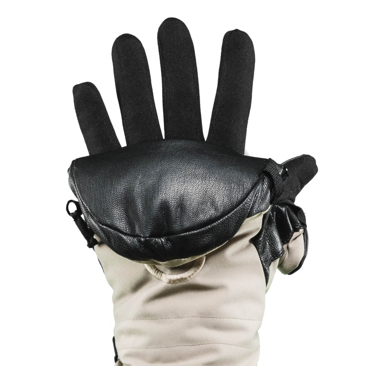 extra warme Handschuhe Damen & Herren schwarz Die Handschuh Innovation THE HEAT COMPANY Shell Fäustlinge Winterhandschuhe zum Umklappen ohne Unterziehhandschuh stark wasserabweisend 