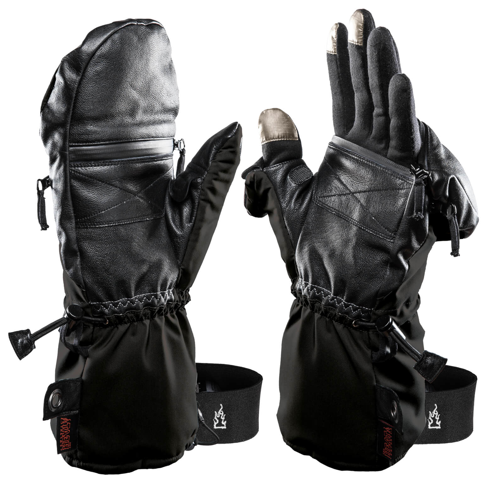 esquí. THE HEAT COMPANY Heat 3 Smart Ideal para manipular manoplas simplemente dobladas No.1 Guantes fotográficos Guantes de dedos y manoplas en uno Los guantes innovadores