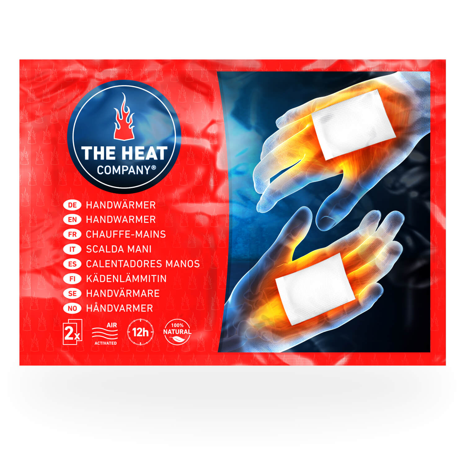 100% Calor Natural TerraTherm Calentadores de Manos Almohadillas térmicas activadas por Aire calienta Bolsillos para 12 Horas de Manos Calientes calienta Manos